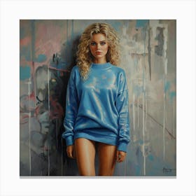 'Blue Girl' Canvas Print