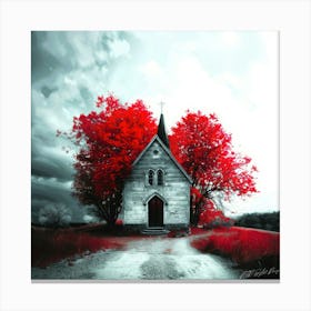 Church Red - Church Untitled Canvas Print