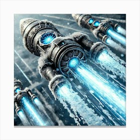 Frost Rockets Focus Canvas Print