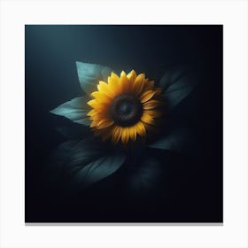 Sunflower Wallpaper Canvas Print