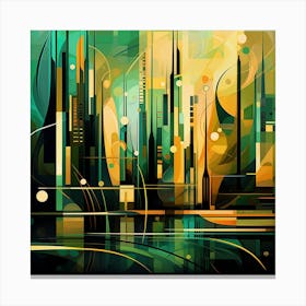 Abstract Cityscape 1 Canvas Print