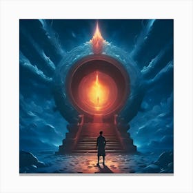 Gateway to hell Canvas Print