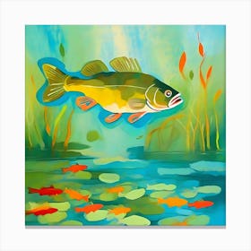 Tench Fish in Water Canvas Print