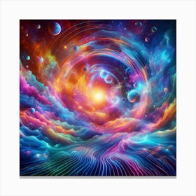 Psychedelic Universe 1 Canvas Print