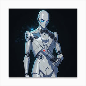 Gangster Robot Canvas Print