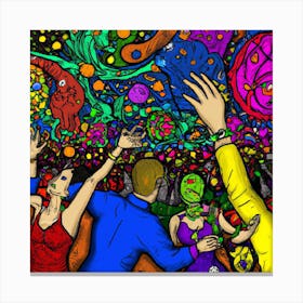 Psychedelic Party Canvas Print