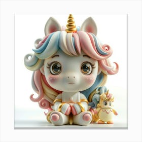 Unicorn Figurine 86 Canvas Print