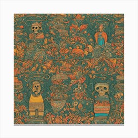 Mexican Folk Art Canvas Print