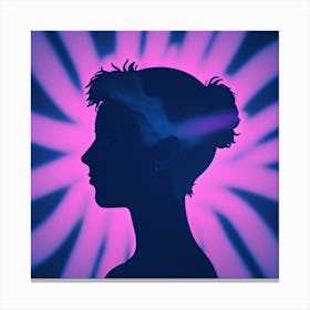 Silhouette Of A Woman 1 Canvas Print