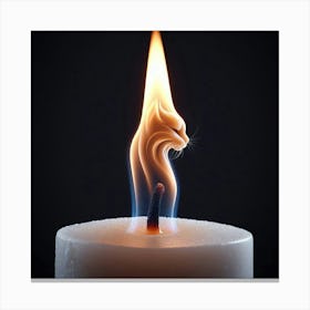 Burning Candle 1 Canvas Print