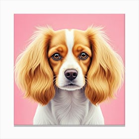 Portrait Of A Dog Canvas Print