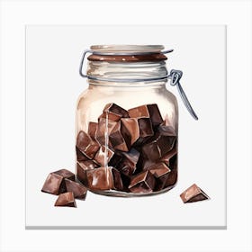 Chocolate In A Jar Canvas Print