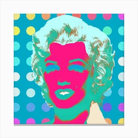 MARILYN Indigo Canvas Print