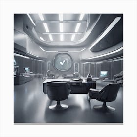 Create A Cinematic, Futuristic Appledesigned Mood With A Focus On Sleek Lines, Metallic Accents, And A Hint Of Mystery 7 Canvas Print