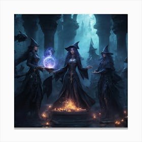 Witches 3 Canvas Print