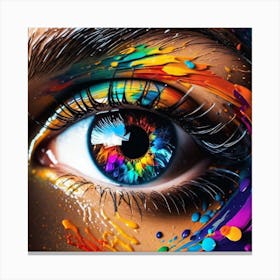 Colorful Eye 13 Canvas Print