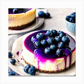 Blueberry Cheesecake Canvas Print
