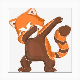 Red Panda Dabbing Dab For Live I Panda Lovers Canvas Print