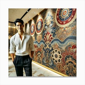 Chinese Wallpaper Canvas Print