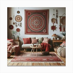 Bohemian Living Room Canvas Print