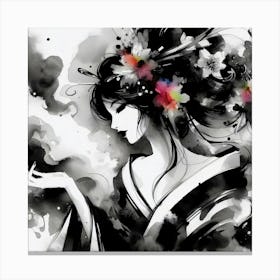 Japan Geisha Visual 143 Canvas Print