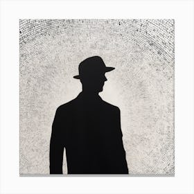 Silhouette Of A Man Canvas Print