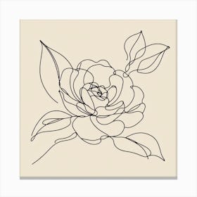 Camellia flower Picasso style 1 Canvas Print
