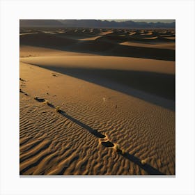 Footprints In The Sand Canvas Print