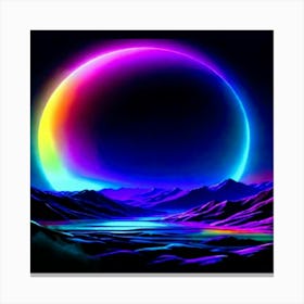 Rainbow Moon 1 Canvas Print