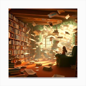 Bibliophiles Paradise Canvas Print