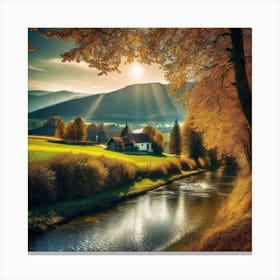 Autumn In The Countryside 4 Canvas Print