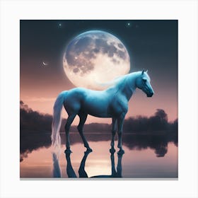 Moonlight Horse Canvas Print