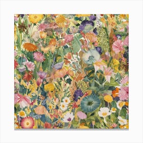 Flowers In The Garden 6 Canvas Print