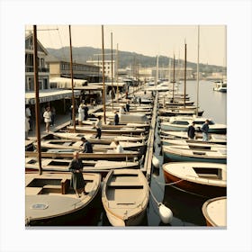 The Old Marina~Reimagined By Hall-O-Gram Creations, HallOGram, hallogramcreations, hallogram 11 Canvas Print