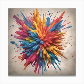 Colorful Explosion Canvas Print