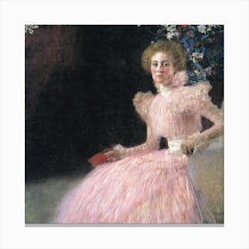 Lady In Pink 1 Canvas Print