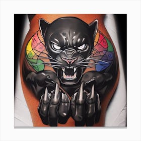 Panther Tattoo Canvas Print