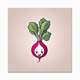 Cartoon Radish 2 Canvas Print