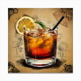 Tequila Cocktail 4 Canvas Print