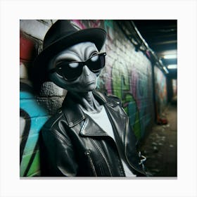 Gangster grey Canvas Print