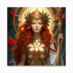 Goddess Of The Sun Canvas Print