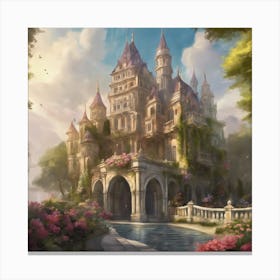 Castle In The Woods 9 Canvas Print