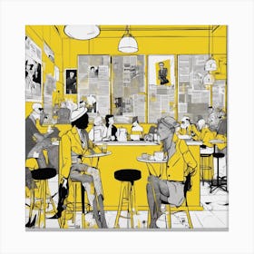 Yellow Cafe Canvas Print