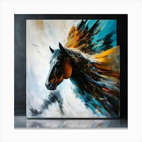 Horse Painting Canvas Print