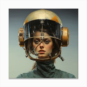 Richardvachtenberg 8000 Years Woman Facewith A Cosmonaut Helmet 8708d976 1029 4a9c B0fa D4ef39ac3a5d Canvas Print