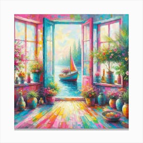 Open Window Canvas Print