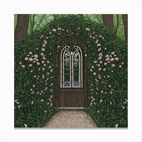 Cinderellas House Nestled In A Tranquil Forest Glade Boasts Walls Adorned With Climbing Roses Th (2) Canvas Print