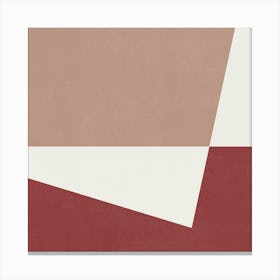 Minimalist Abstract Geometries - Wine 01 Canvas Print