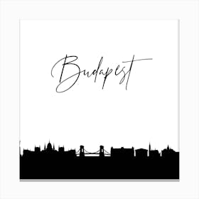 Budapest Skyline Canvas Print