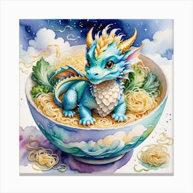 Dragon Noodle Bowl 1 Canvas Print